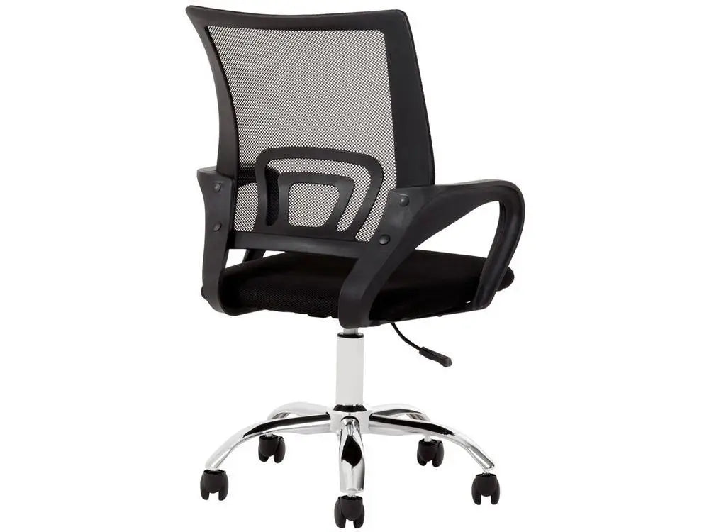 Cadeira Diretora Giratória Preta para Escritório - Modelo DIR-002