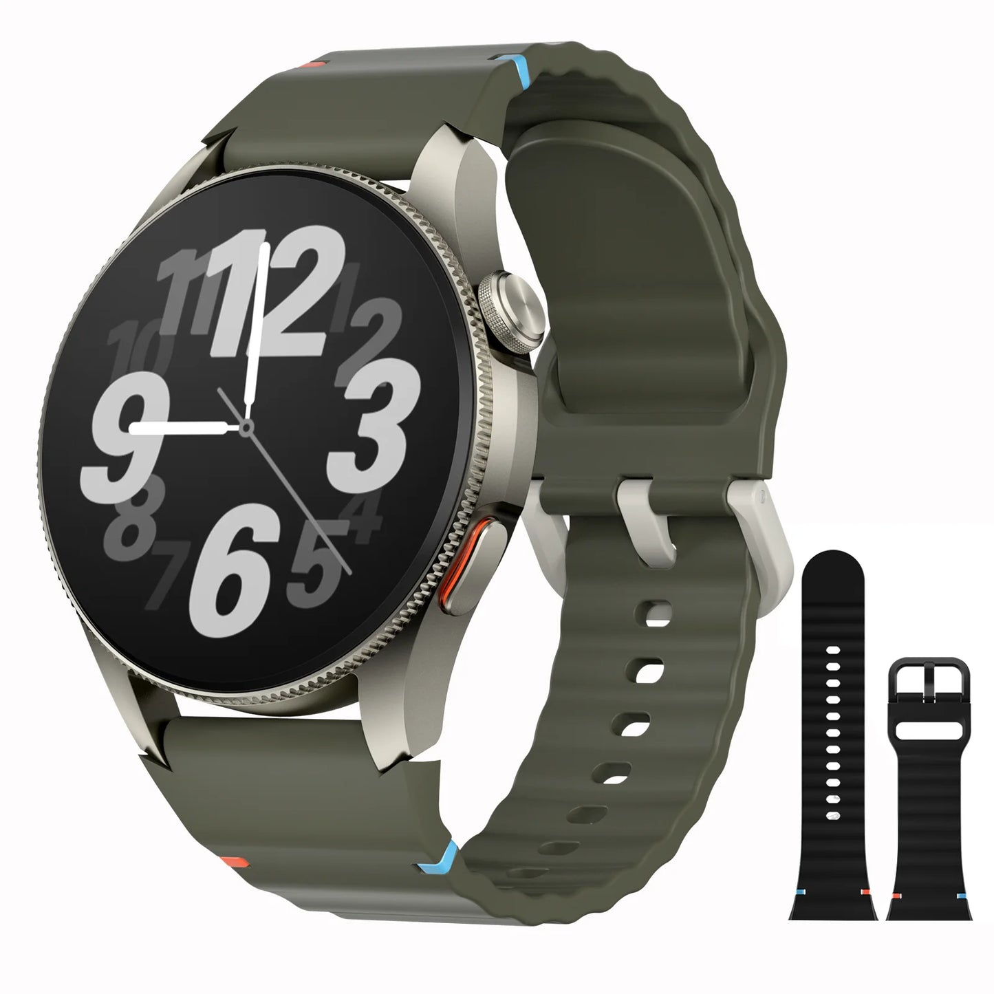 Smartwatch AURAFIT Original Masculino GPS NFC Rastreamento Chamadas BT Monitor Saúde