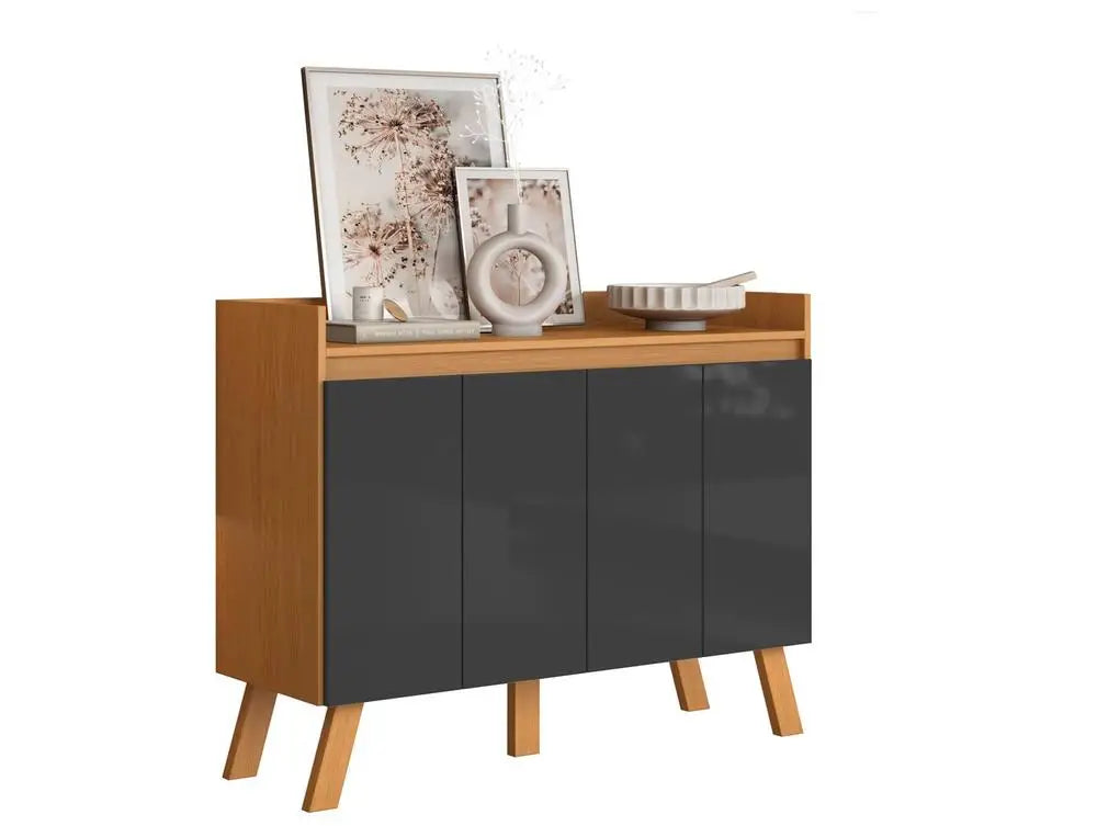 Buffet Moderno Aramobile Lis 4 Portas - Aparador Elegante para Sala