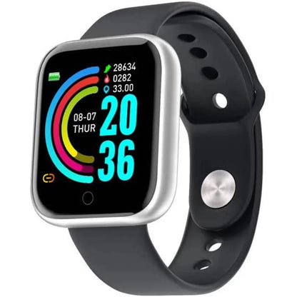 Smartwatch D20 (Y68) - Relógio Inteligente Esportivo com Bluetooth para Android/iOS