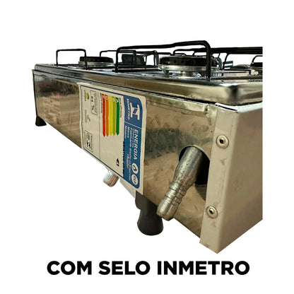 Fogão a Gás de Mesa 4 Bocas Braslar Bivolt.