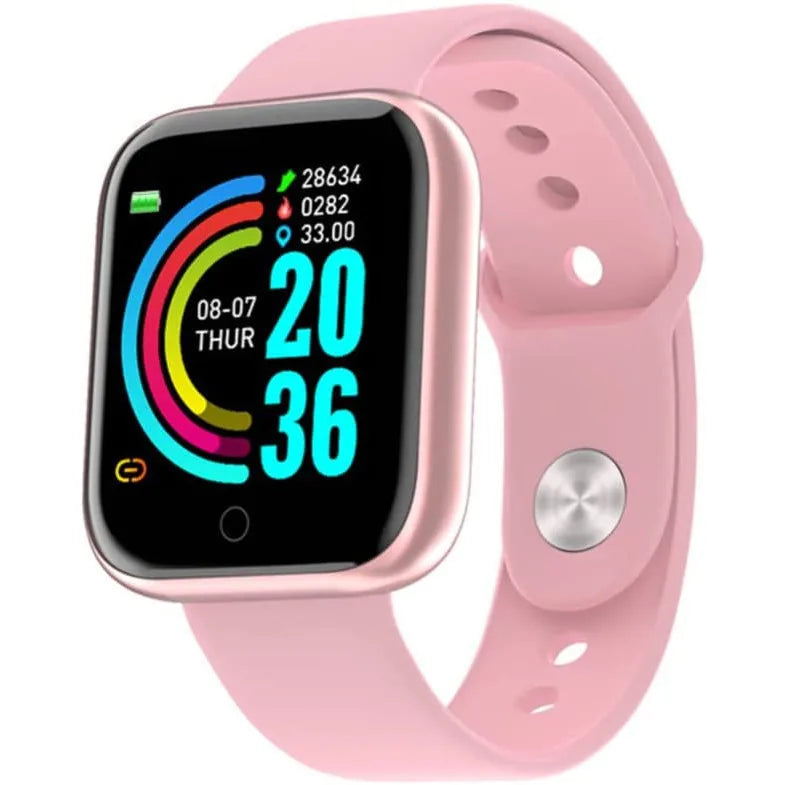 Smartwatch D20 (Y68) - Relógio Inteligente Esportivo com Bluetooth para Android/iOS