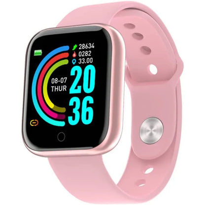 Smartwatch D20 (Y68) - Relógio Inteligente Esportivo com Bluetooth para Android/iOS