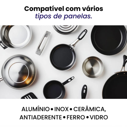 Fogão Elétrico Portátil 1 Boca 1000W - Compacto e Prático