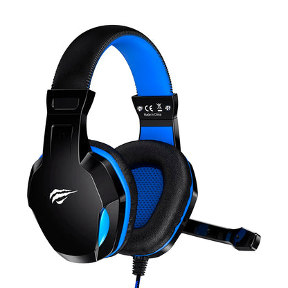 Headset Gamer Havit Gamenote H763d Bluetooth Over-Ear - Preto e Azul
