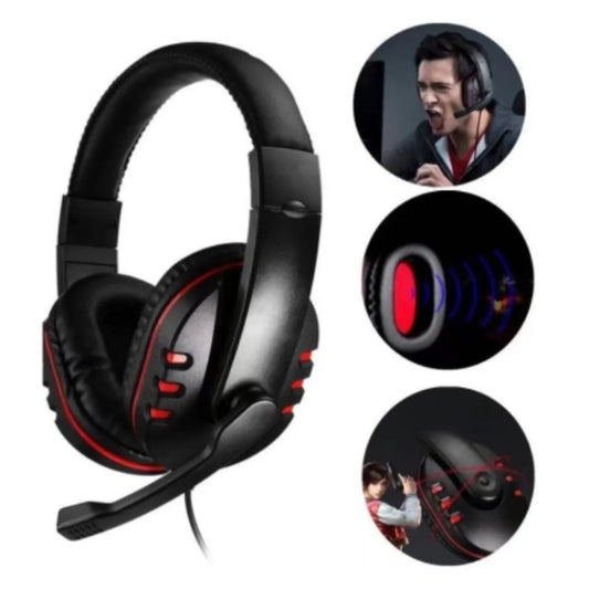 Headset Fone de ouvido gamer com microfone para PC, celular e computador.