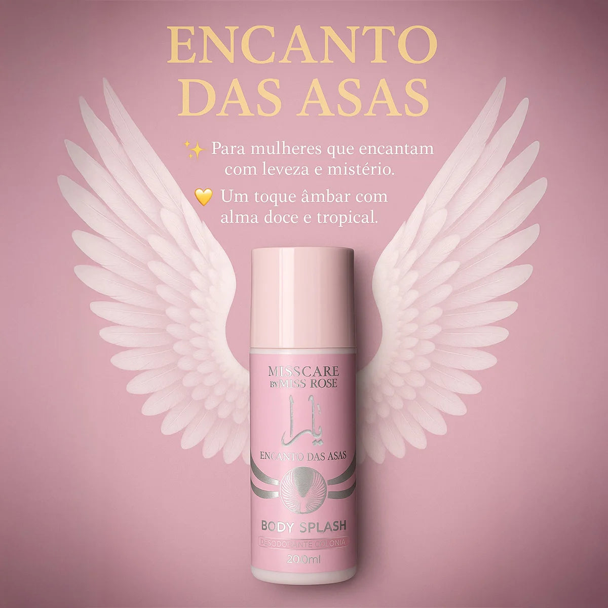 Body Splash Feminino Charm of the Wings 200ml - Miss Care by Miss Rôse
