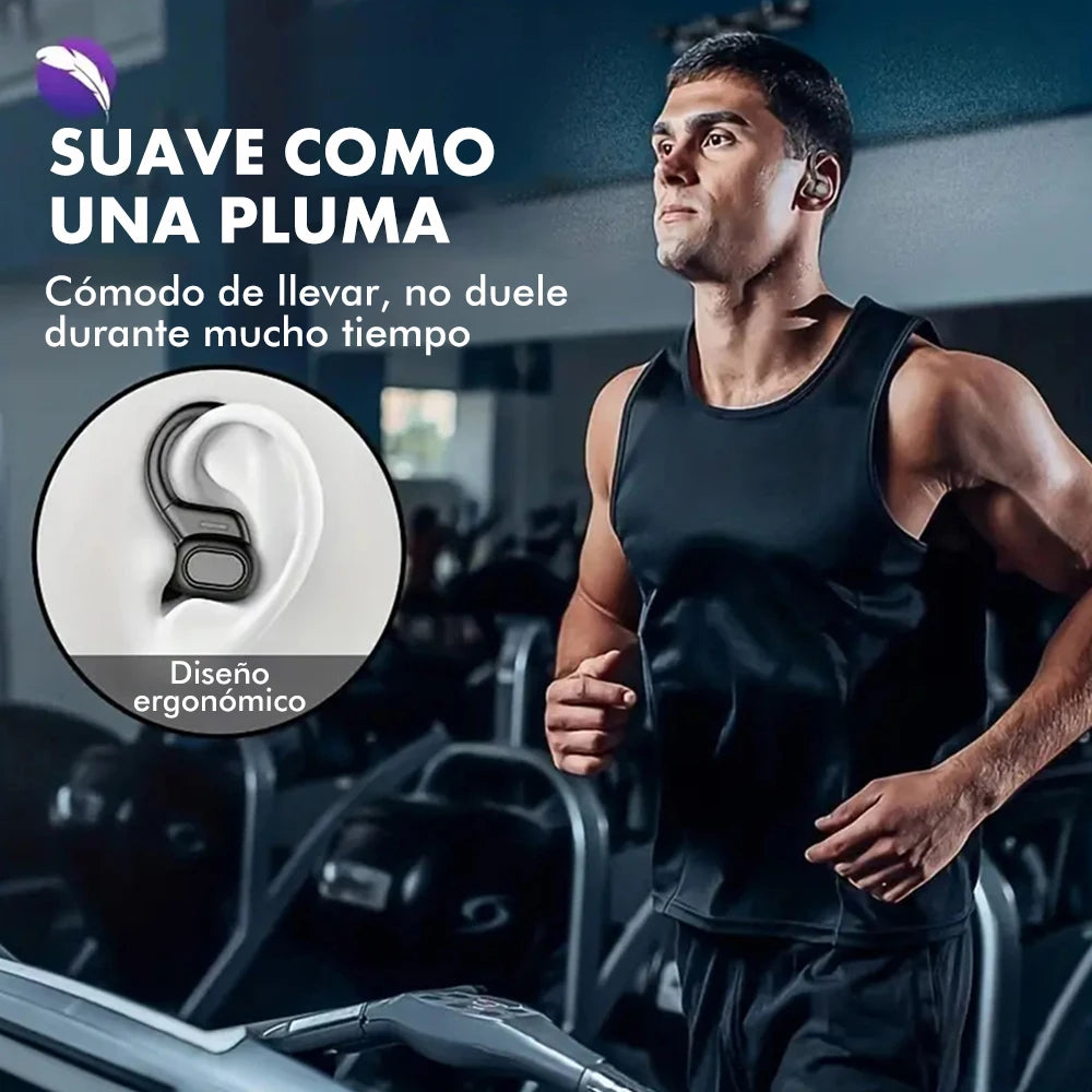 Fone de Ouvido Bluetooth SP16 Gancho Auricular Sem Fio Display LED Cancelamento de Ruído Esportivo com Microfone