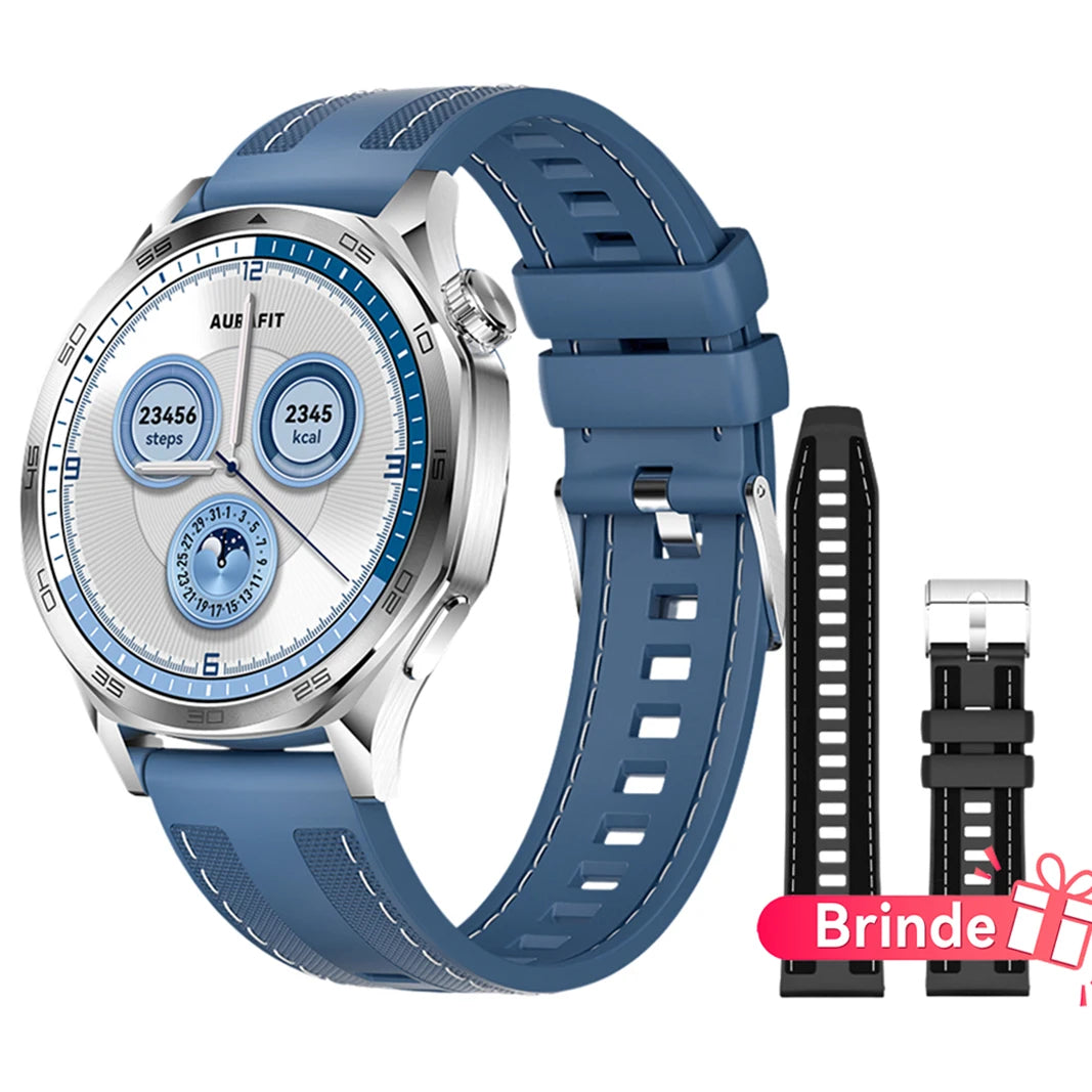 Smartwatch AURAFIT AM29 Tela AMOLED 1.43" Carregamento Sem Fio 100+ Modos Monitor Saúde IP68 Strava