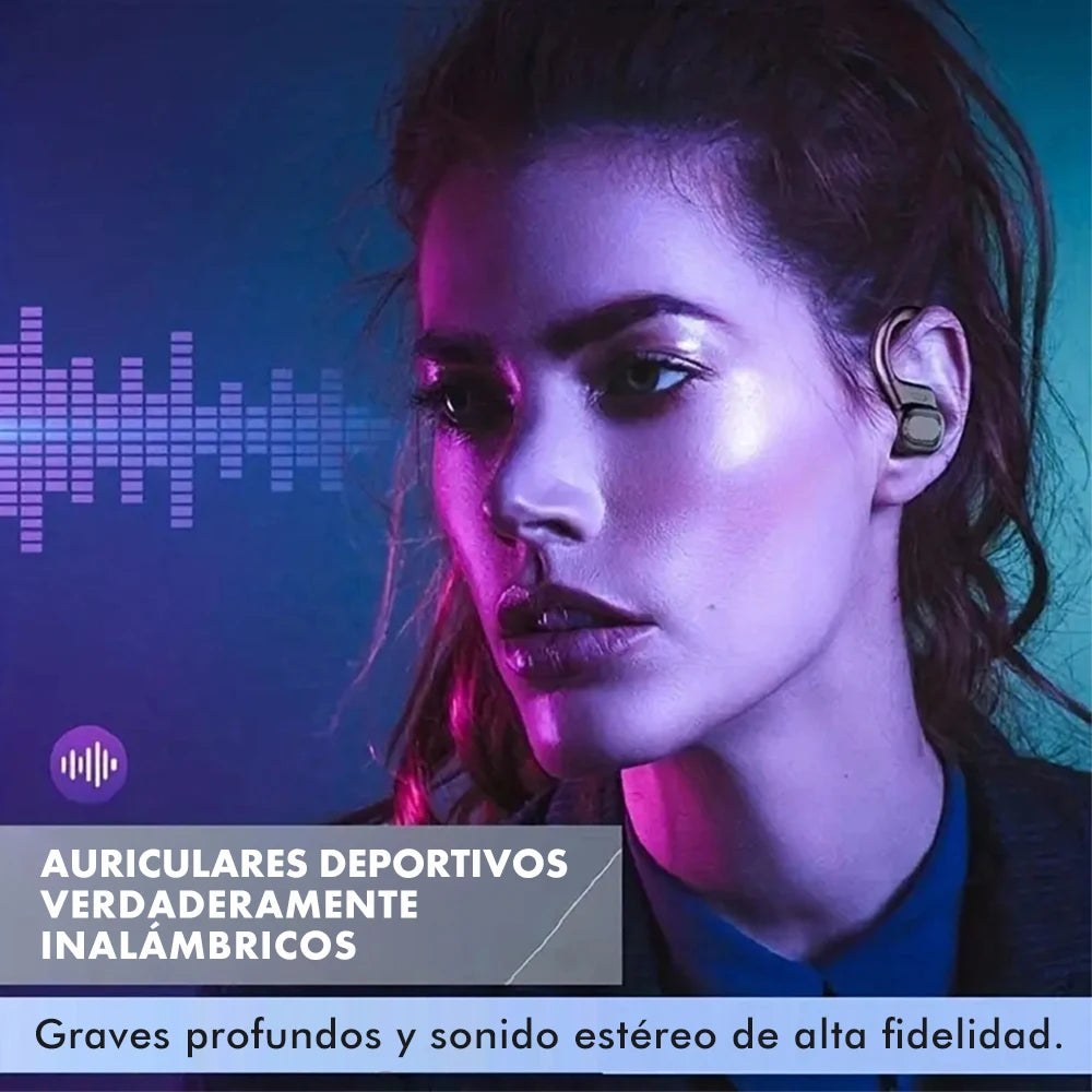 Fone de Ouvido Bluetooth SP16 Gancho Auricular Sem Fio Display LED Cancelamento de Ruído Esportivo com Microfone