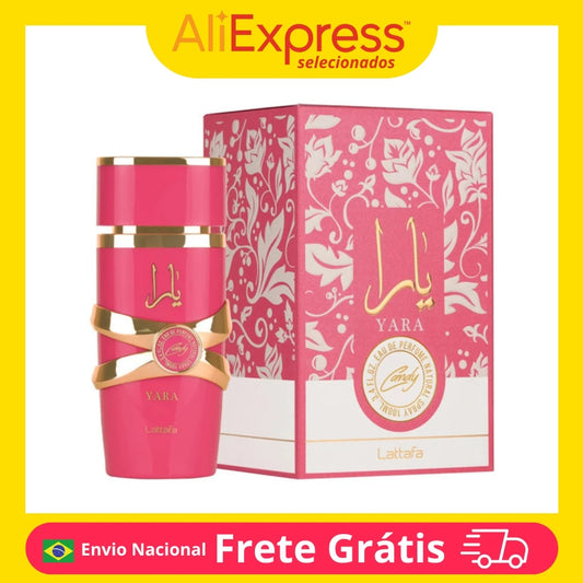 Perfume Árabe Lattafa Yara Candy Edp Original 100ml - Feminino