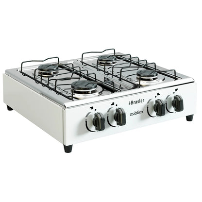Fogão a Gás de Mesa 4 Bocas Braslar Bivolt.