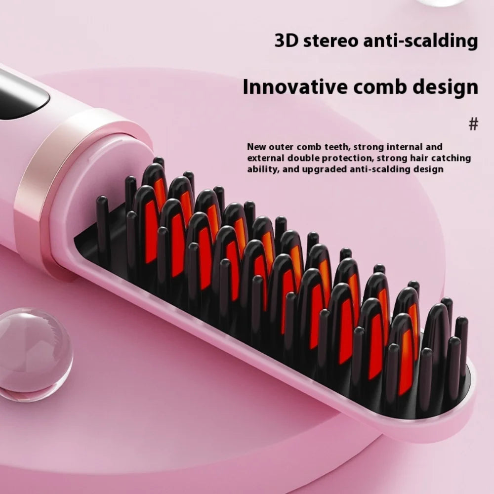 Modelador de Cabelo Multifuncional Portátil Sem Fio com Display de Temperatura