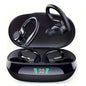 Fone de Ouvido Bluetooth SP16 Gancho Auricular Sem Fio Display LED Cancelamento de Ruído Esportivo com Microfone
