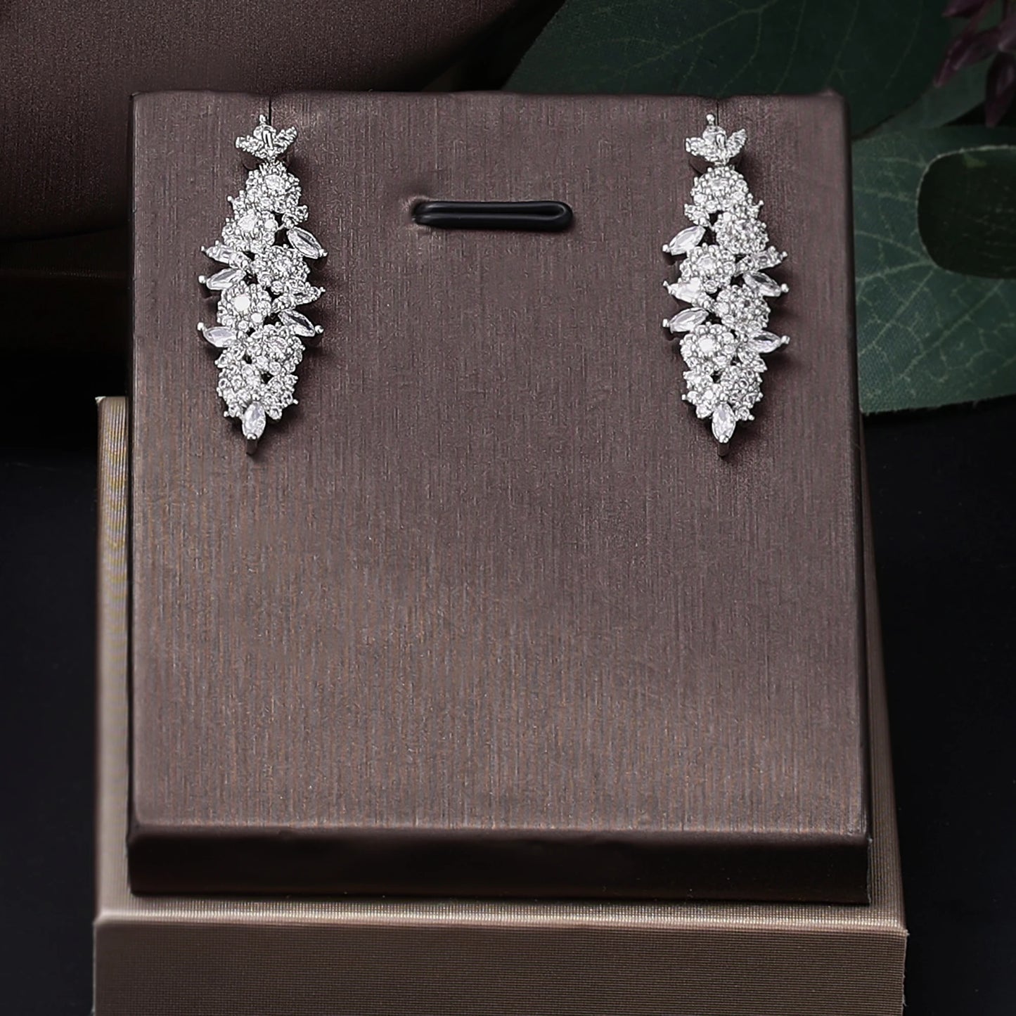 Conjunto 4 Peças Joias Noiva Zircônia Festa Feminino Elegante