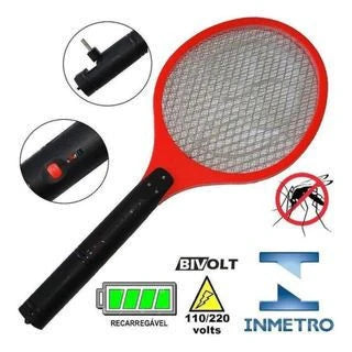 Raquete Elétrica Mata Mosquitos, Pernelongos e Borrachudos