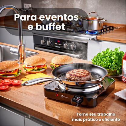 Fogão Elétrico Portátil 1 Boca 1000W - Compacto e Prático
