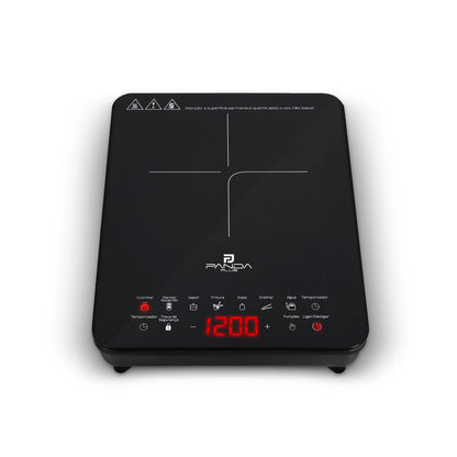 Cooktop Indução 1 Boca Portátil PandaPlus 2000W 220V Touch AMG-C1
