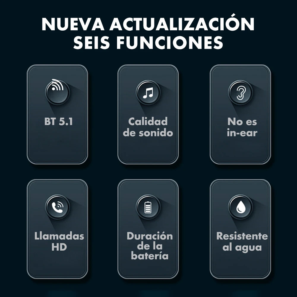 Fone de Ouvido Bluetooth SP16 Gancho Auricular Sem Fio Display LED Cancelamento de Ruído Esportivo com Microfone