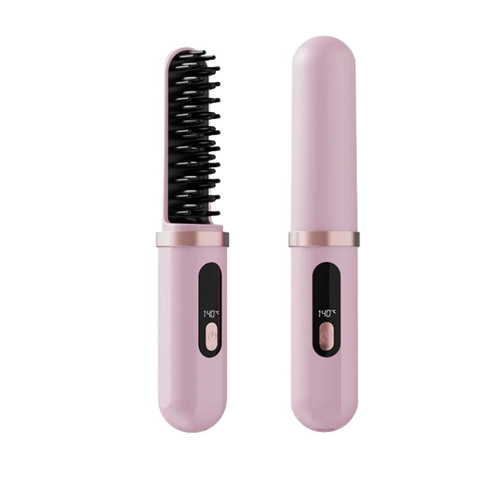 Modelador de Cabelo Multifuncional Portátil Sem Fio com Display de Temperatura