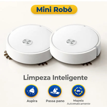 Mini Aspirador Robô Master Kim – recarregável via USB.