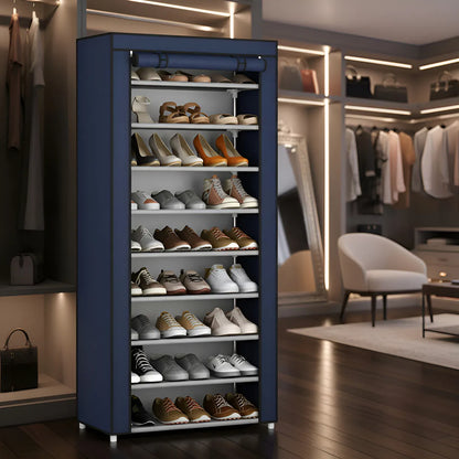 Sapateira Organizador de Sapatos 9 Prateleiras TNT Preto
