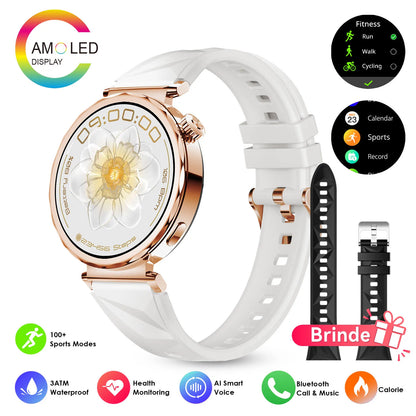 Smartwatch Feminino AURAIF ELLA 4 Monitor Freq Cardíaca Sono Esportes