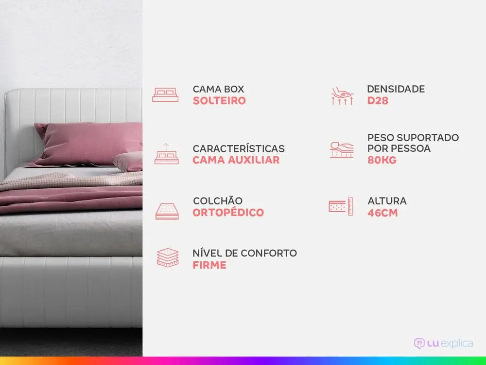 Bicama Solteiro SMP com Cama Auxiliar - 2 Camas em 1