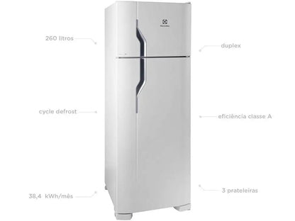 Geladeira Electrolux Duplex 260L Cycle Defrost Branca - DC35A 110V