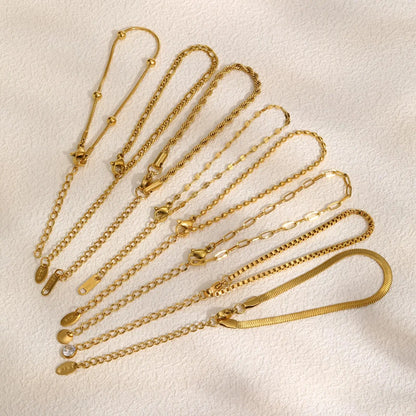 Pulseira Feminina Aço Inoxidável Empilhável Antialérgica