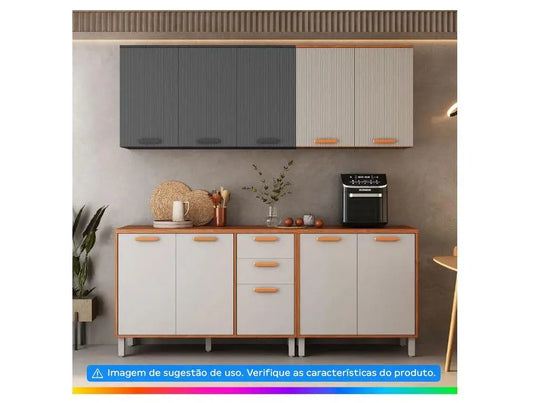 Cozinha Modular Itatiaia Itafriz 8 Portas - Qualidade Premium