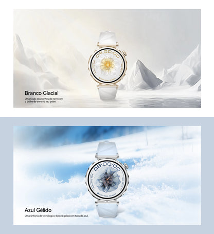 Smartwatch Feminino AURAIF ELLA 4 Monitor Freq Cardíaca Sono Esportes