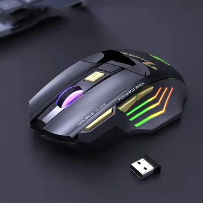 Mouse Gamer X7 Ergonômico com LED - 5500 DPI Ajustável para PC e Notebook