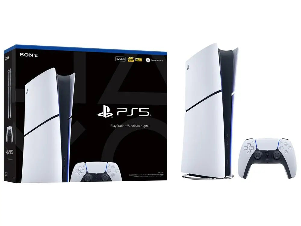 PlayStation 5 Digital Edition 825GB Sony + 1 Controle Branco