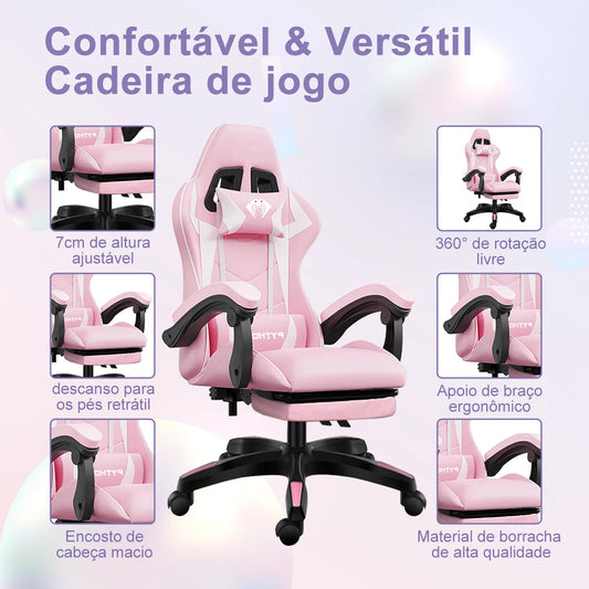 Cadeira Gamer Python Fly Ergonômica - Esportes Eletrônicos, Escritório e Home Office