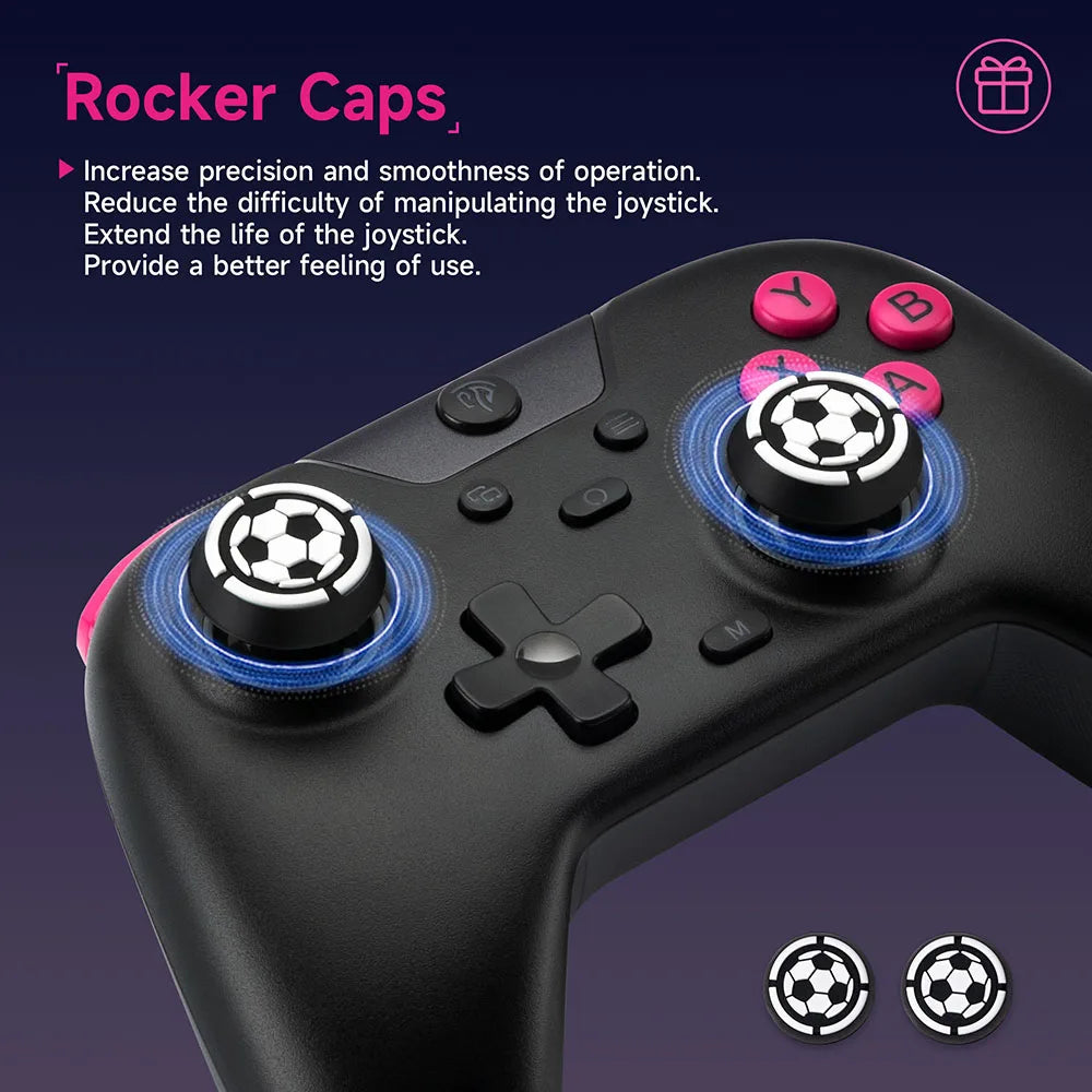 Controle Sem Fio EasySMX X05 Hall Effect RGB Compatível PC/Switch/TV/Android/iOS 2.4G Bluetooth Cabo