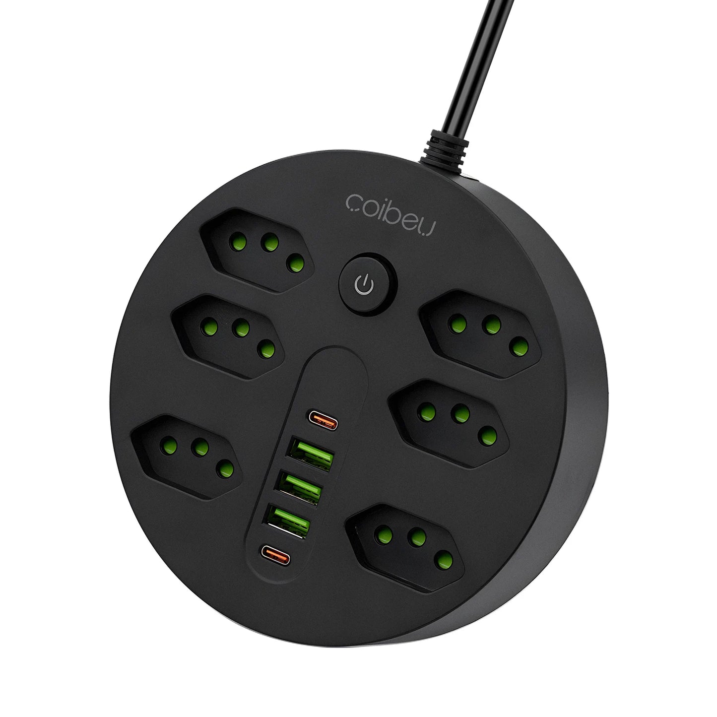 Filtro de Linha 2M com USB Proteção Sobrecarga Tomadas Coibeu