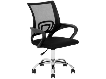Cadeira Diretora Giratória Preta para Escritório - Modelo DIR-002
