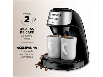 Cafeteira Elétrica Mondial C-42-2X-BI - 220V | Praticidade e Sabor no Seu Dia a Dia