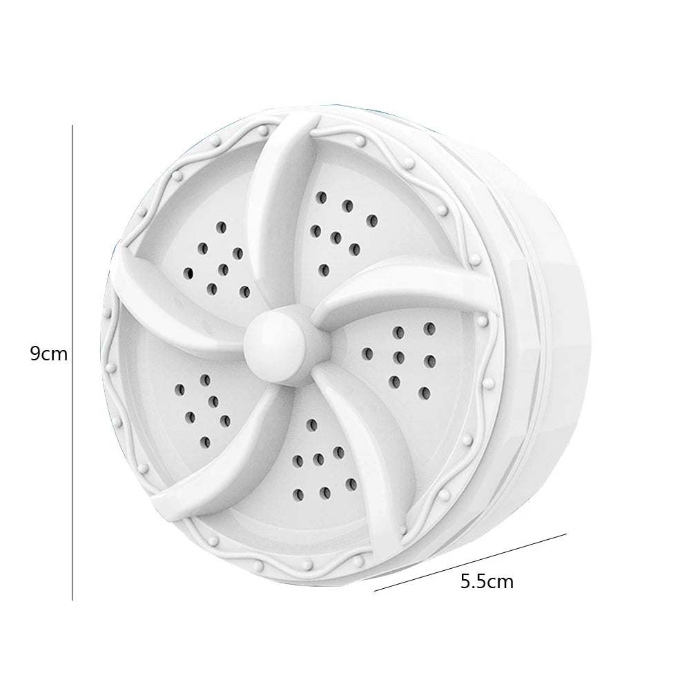 Mini Lavadora Portátil Automática Turbina 40W Bolhas de Ar Rotatória para Viagem