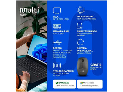 Notebook Multi Ultra UB251 - Laptop Multi