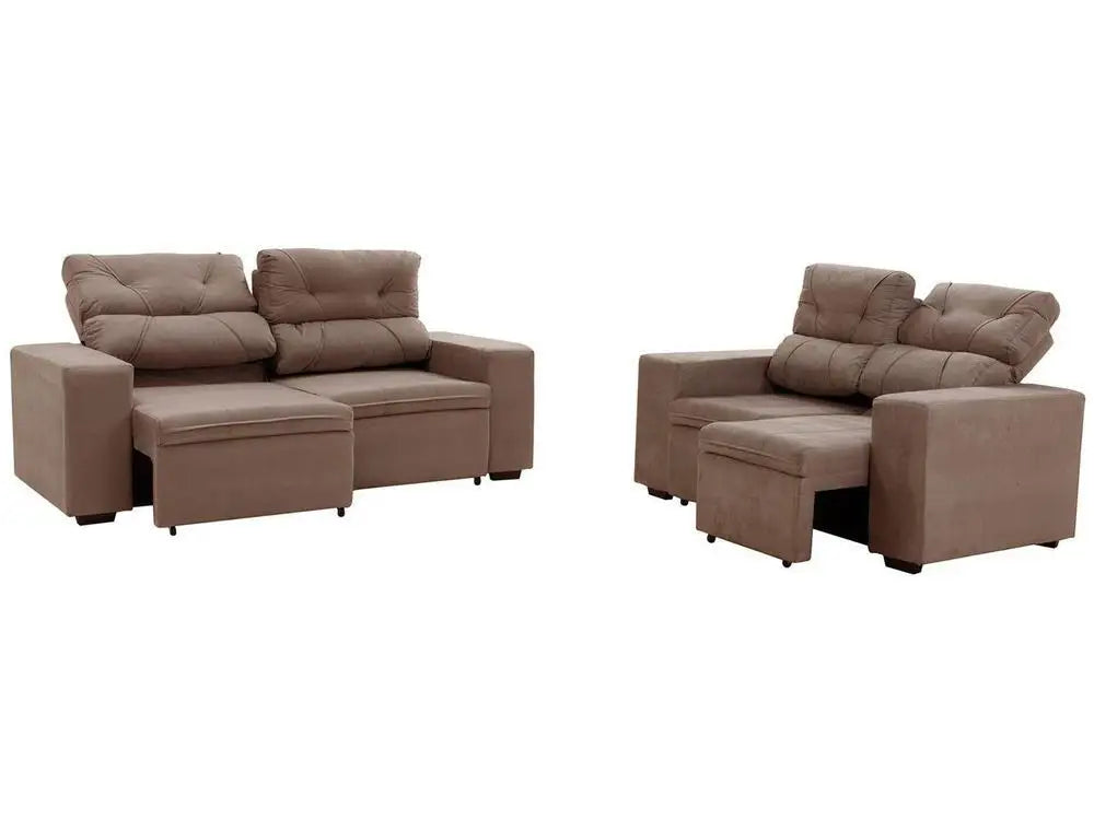 Conjunto Sofá 2 e 3 Lugares Evolution - Solução Completa