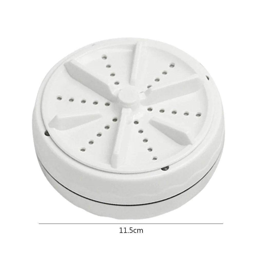Mini Lavadora Portátil Automática Turbina 40W Bolhas de Ar Rotatória para Viagem