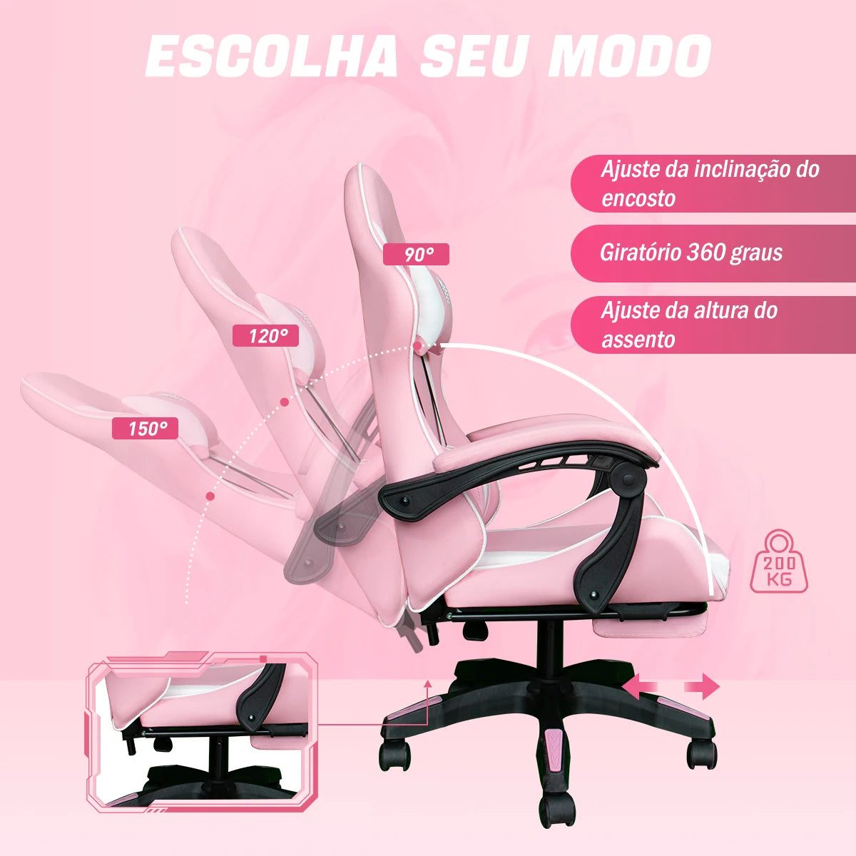 Cadeira Gamer Python Fly Ergonômica - Esportes Eletrônicos, Escritório e Home Office