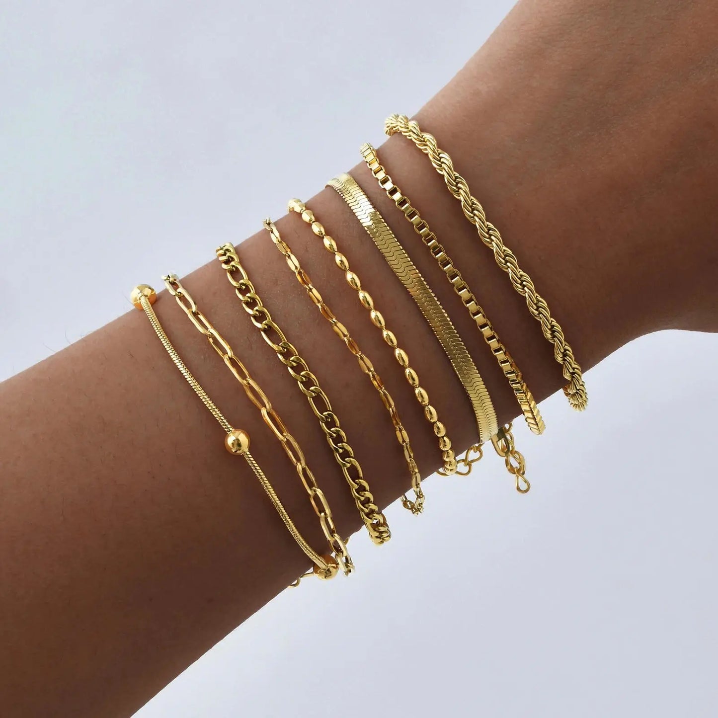 Pulseira Feminina Aço Inoxidável Empilhável Antialérgica