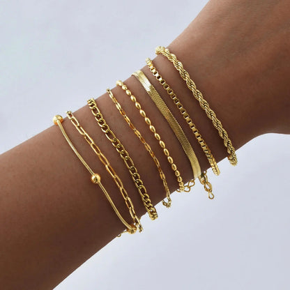Pulseira Feminina Aço Inoxidável Empilhável Antialérgica