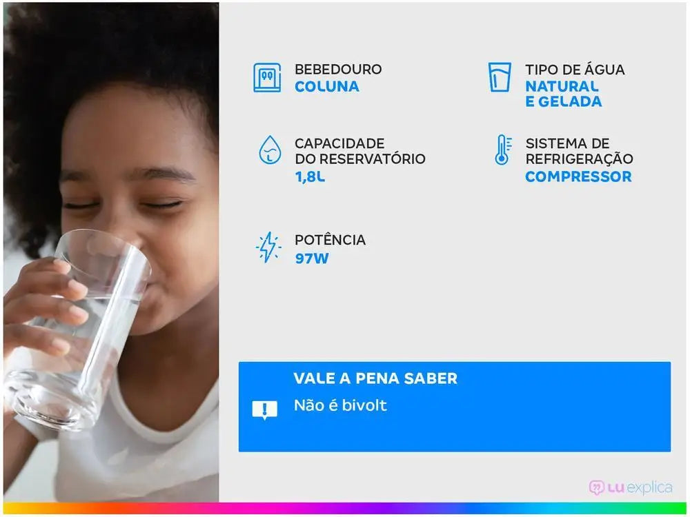 Bebedouro EGC35B – Coluna Refrigerada Esmaltec.