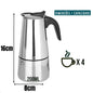 Cafeteira Italiana Moka em Aço Inoxidável – 9 Xícaras.
