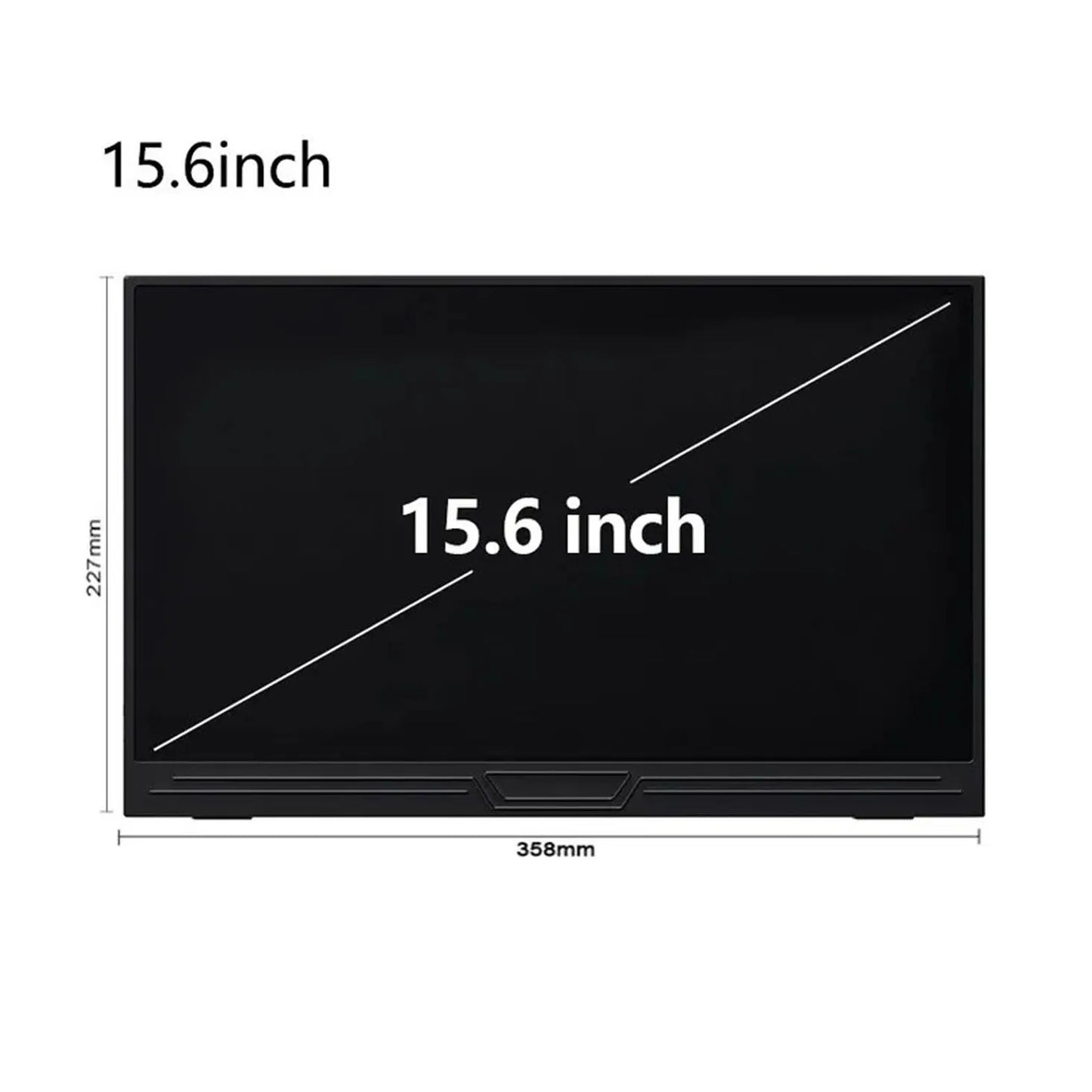 Monitor Portátil Touch 15.6" - Tela Sensível ao Toque Móvel