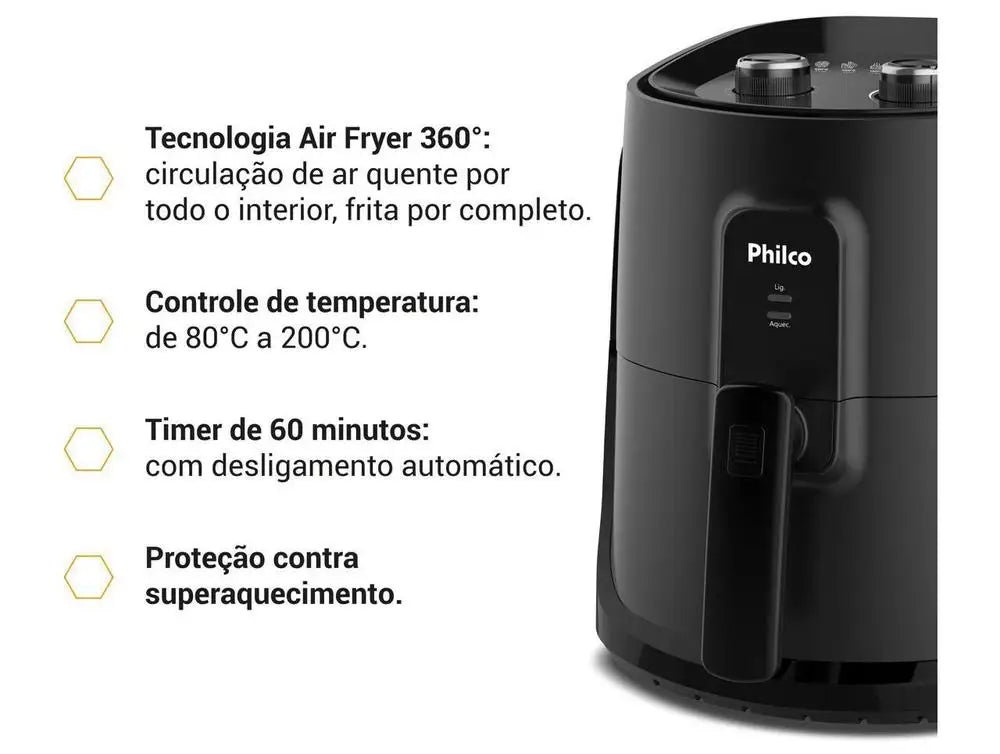 Air Fryer Philco PAF55B Black 5.5L 53801090 - 220V